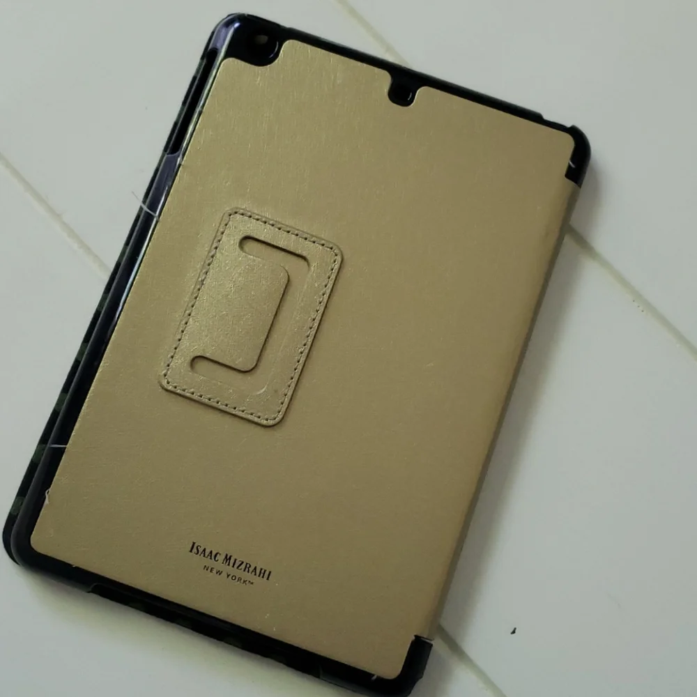 Gold Isaac Mizrahi iPad mini case